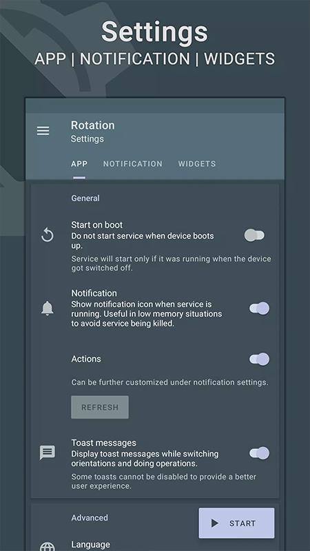 屏幕方向管理器Rotation
